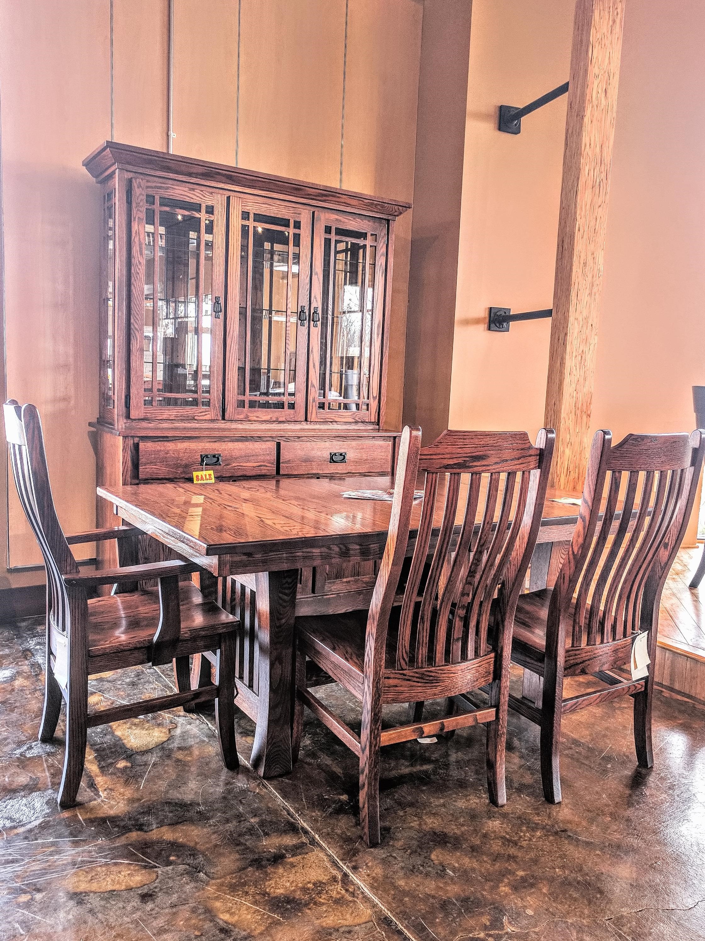 Oakwood Industries Casual Dining 3730 Mission Hutch and Buffet w